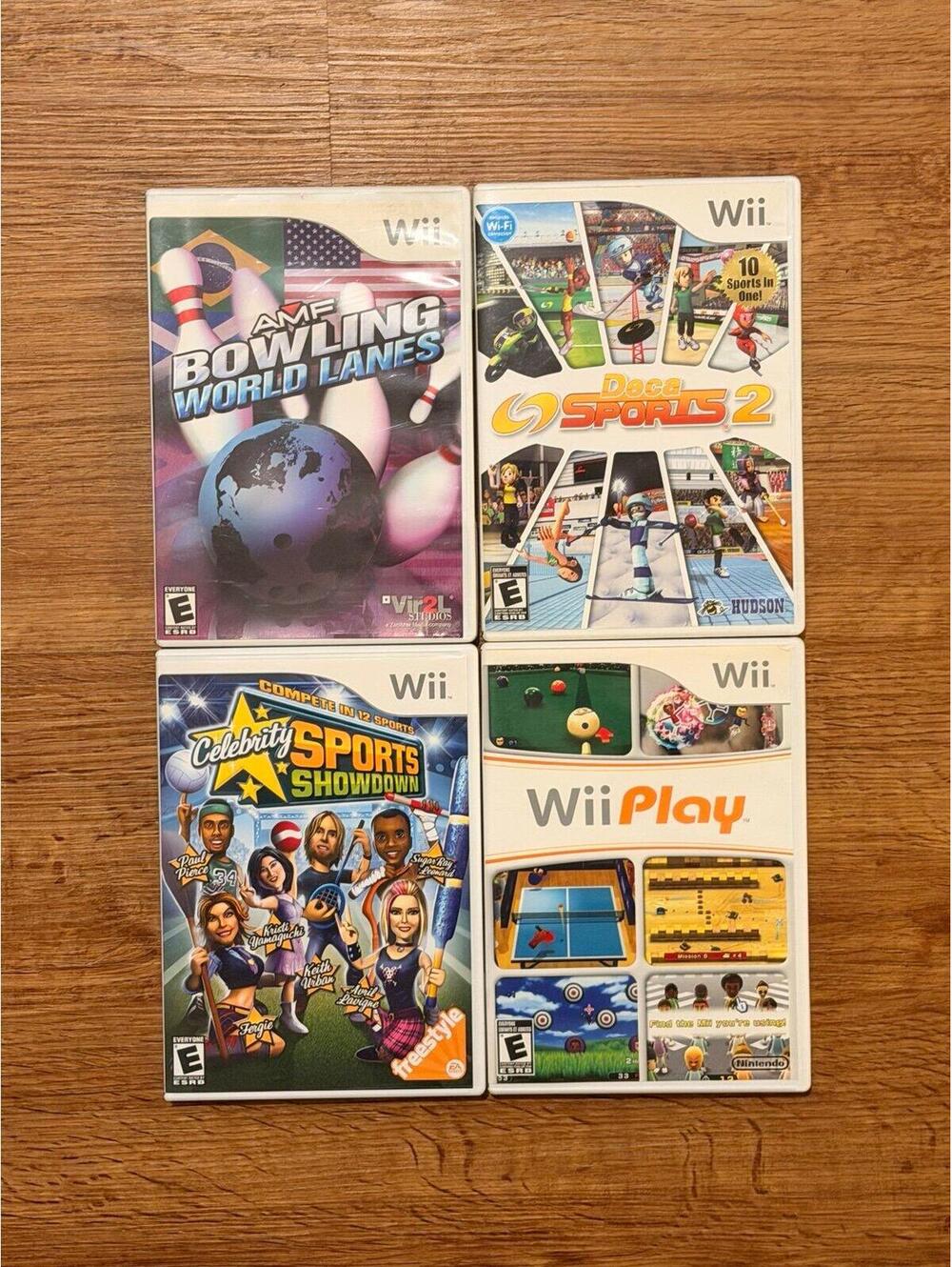 4 Nintendo Wii games